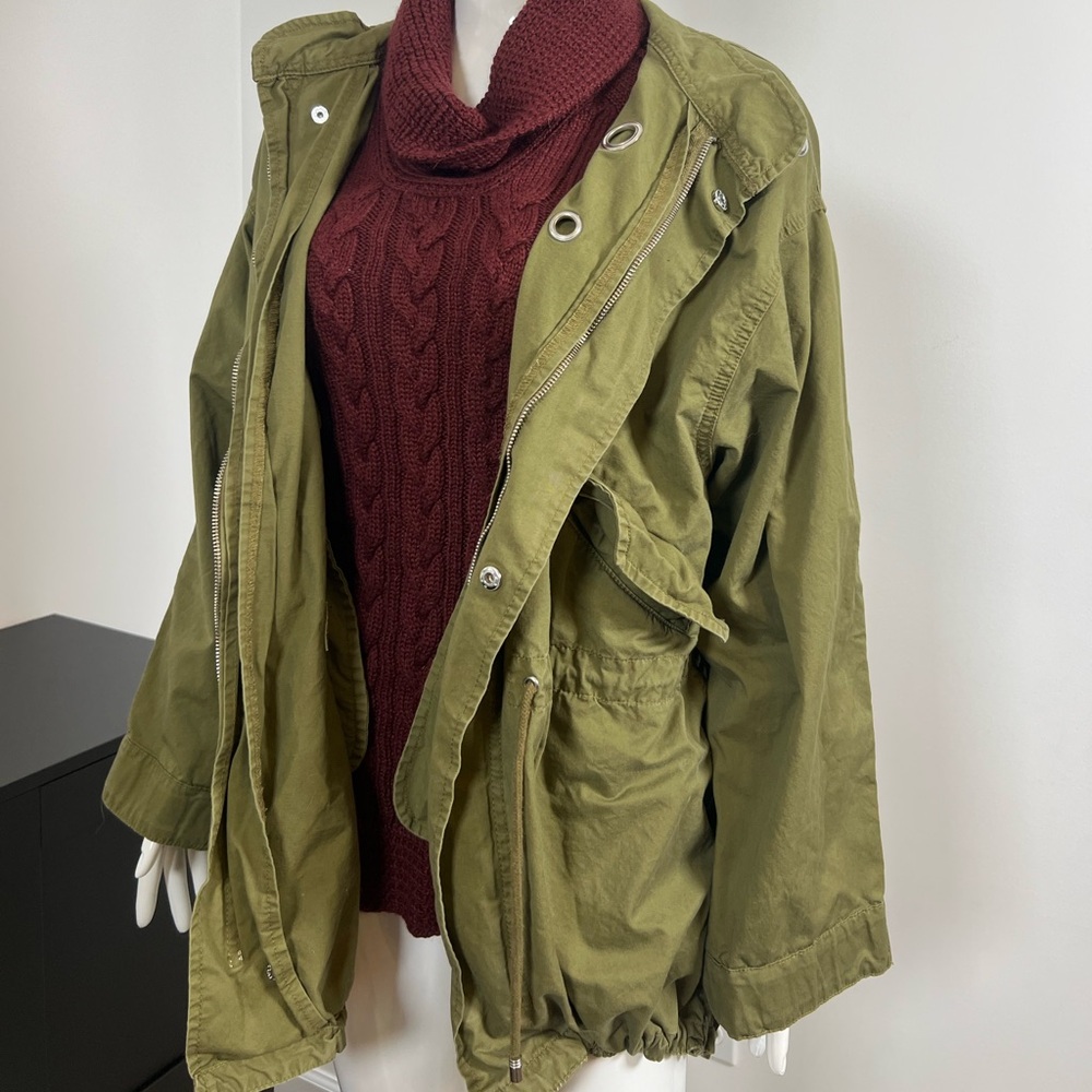 Love Tree Olive Utility Jacket